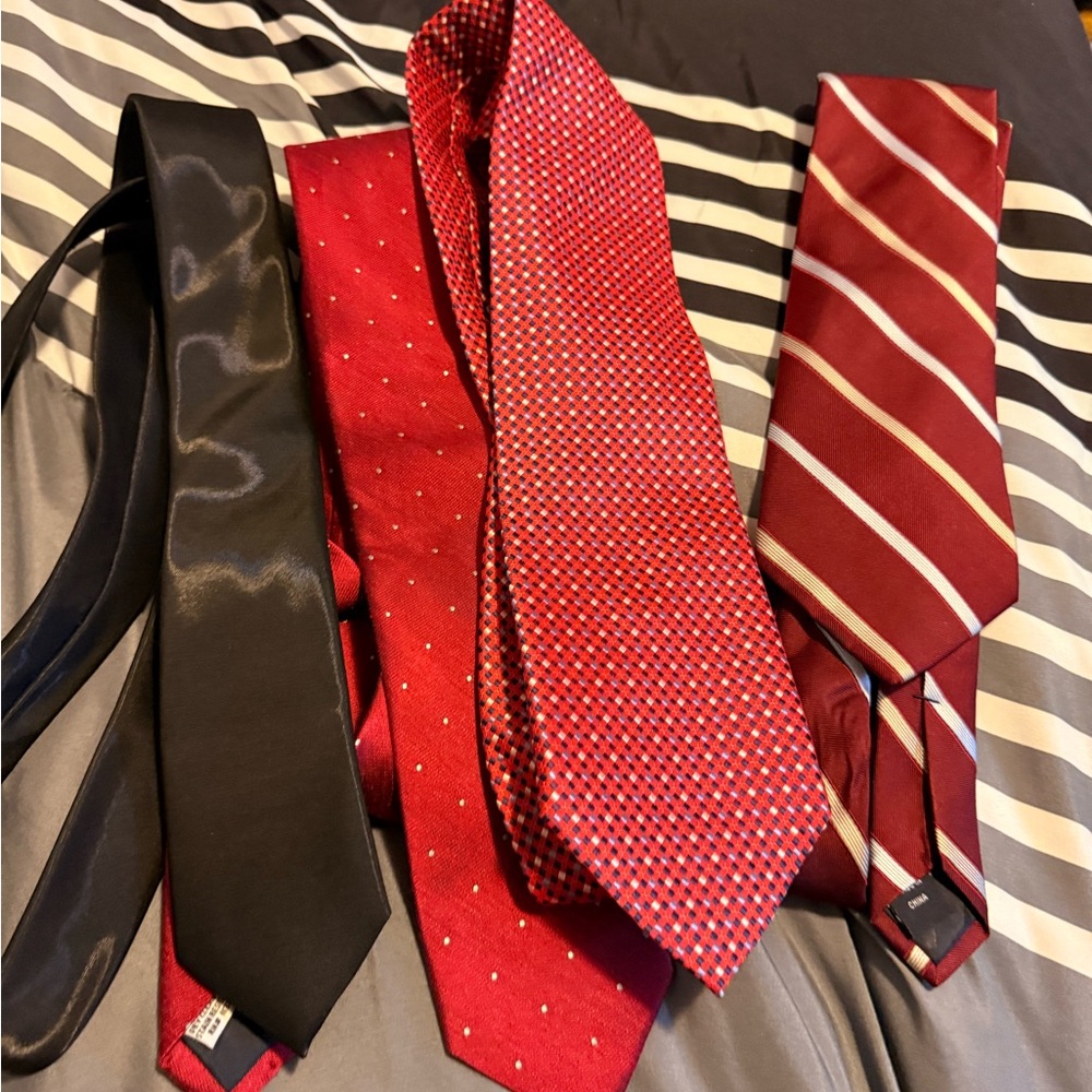 Red and Black Tie Collection